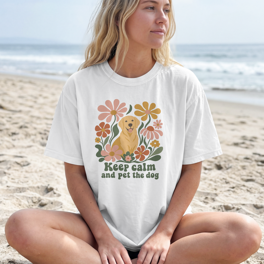Keep Calm and Pet the Dog Labrador Comfort Colors® T-Shirt
