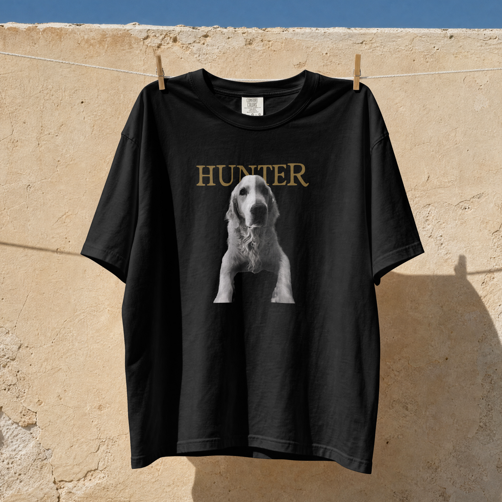 Personalized Dog Image and Name Comfort Colors® T-Shirt