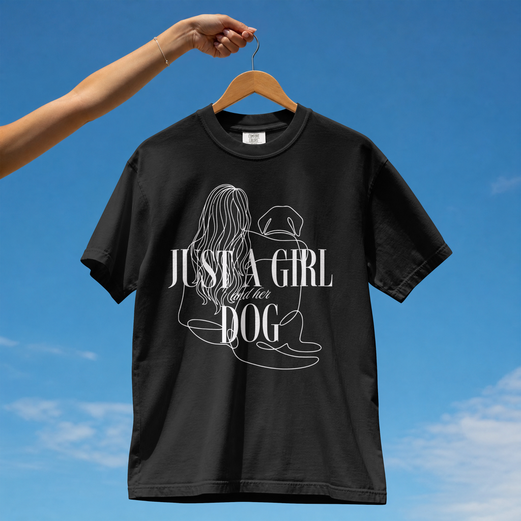 Just a Girl and Her Dog Comfort Colors® T-Shirt