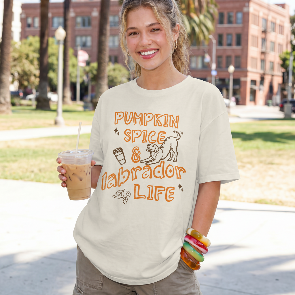 Pumpkin Spice & Labrador Life T-Shirt