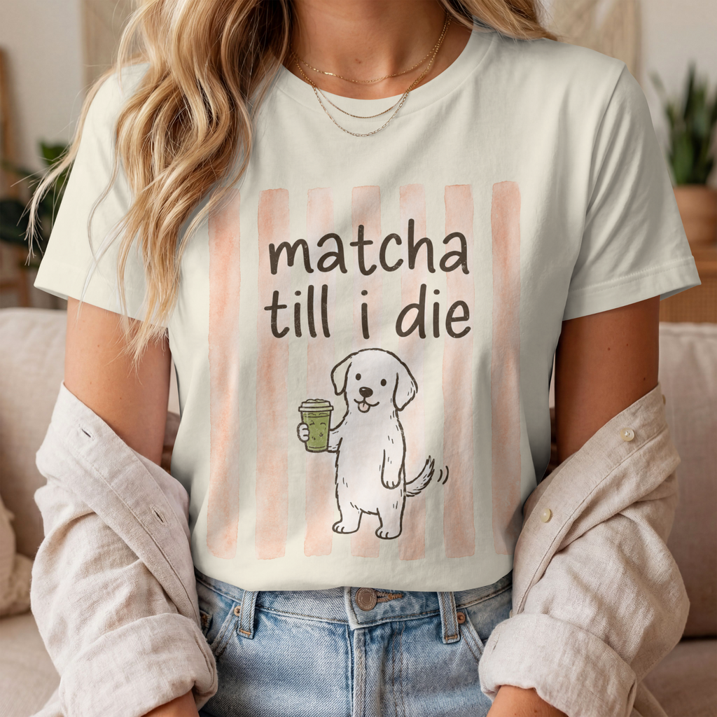 Matcha Till I Die Labrador Retriever Comfort Colors® T-Shirt