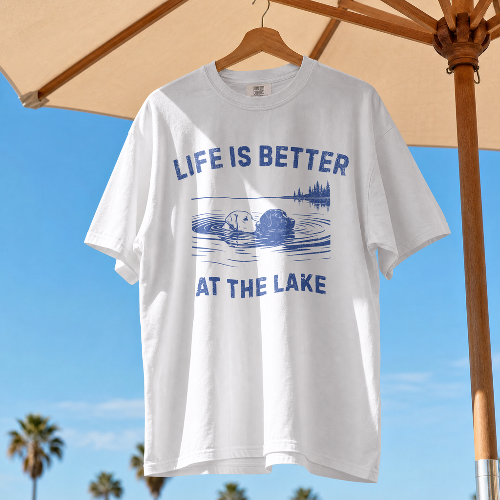 Life Is Better at the Lake Labrador Comfort Colors® T-Shirt
