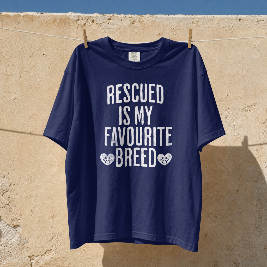 Rescued Is My Favourite Breed Comfort Colors® T-Shirt