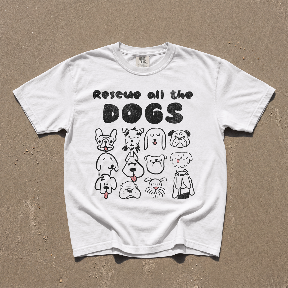 Rescue All the Dogs Comfort Colors® T-Shirt