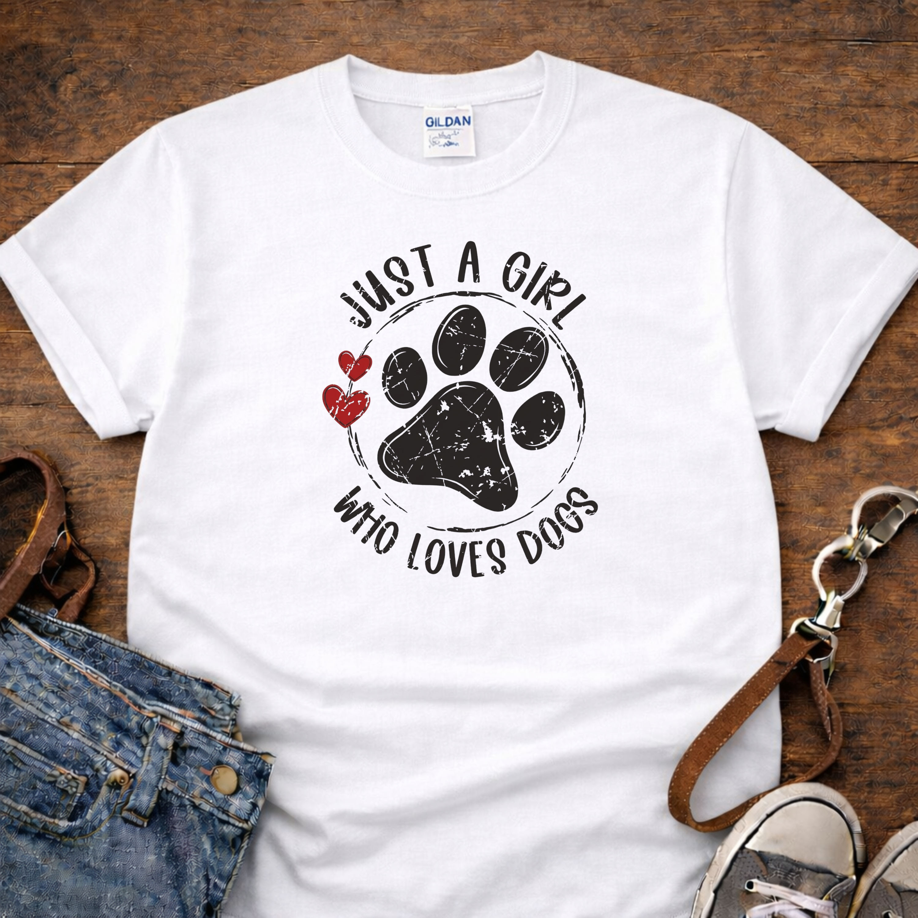 Just a Girl Who Loves Dogs T-Shirt