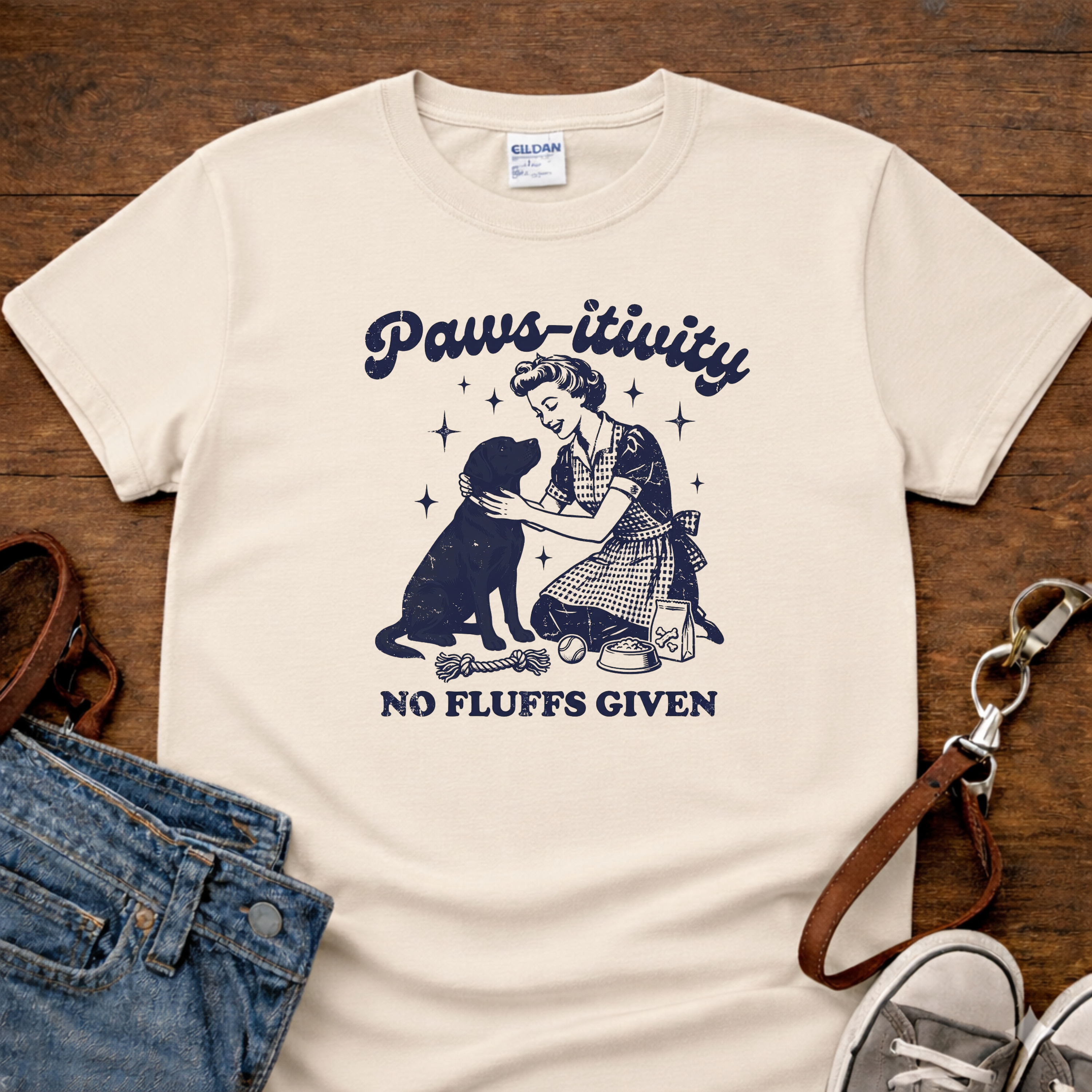 Paws-itivity No Fluffs Given Shirt