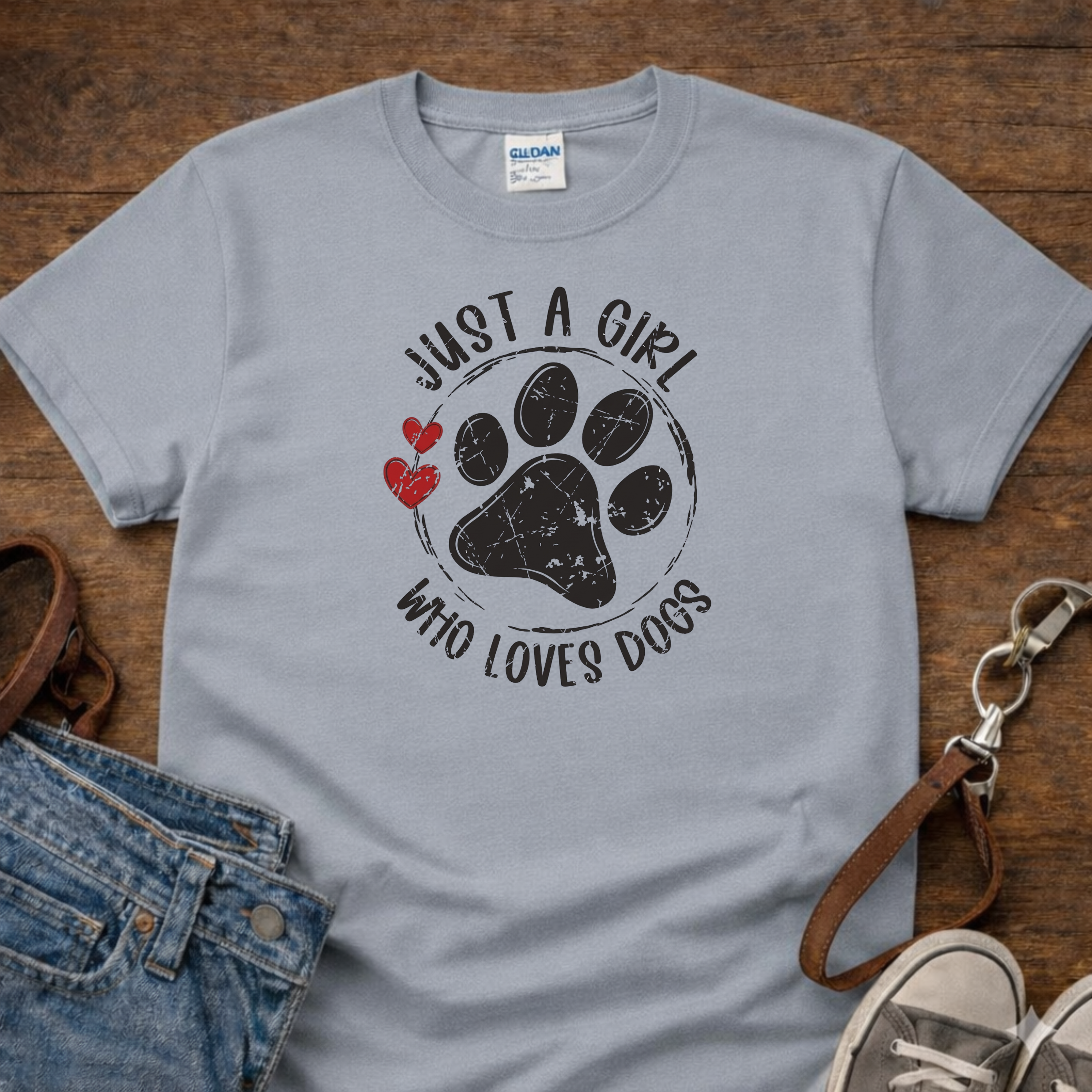 Just a Girl Who Loves Dogs T-Shirt
