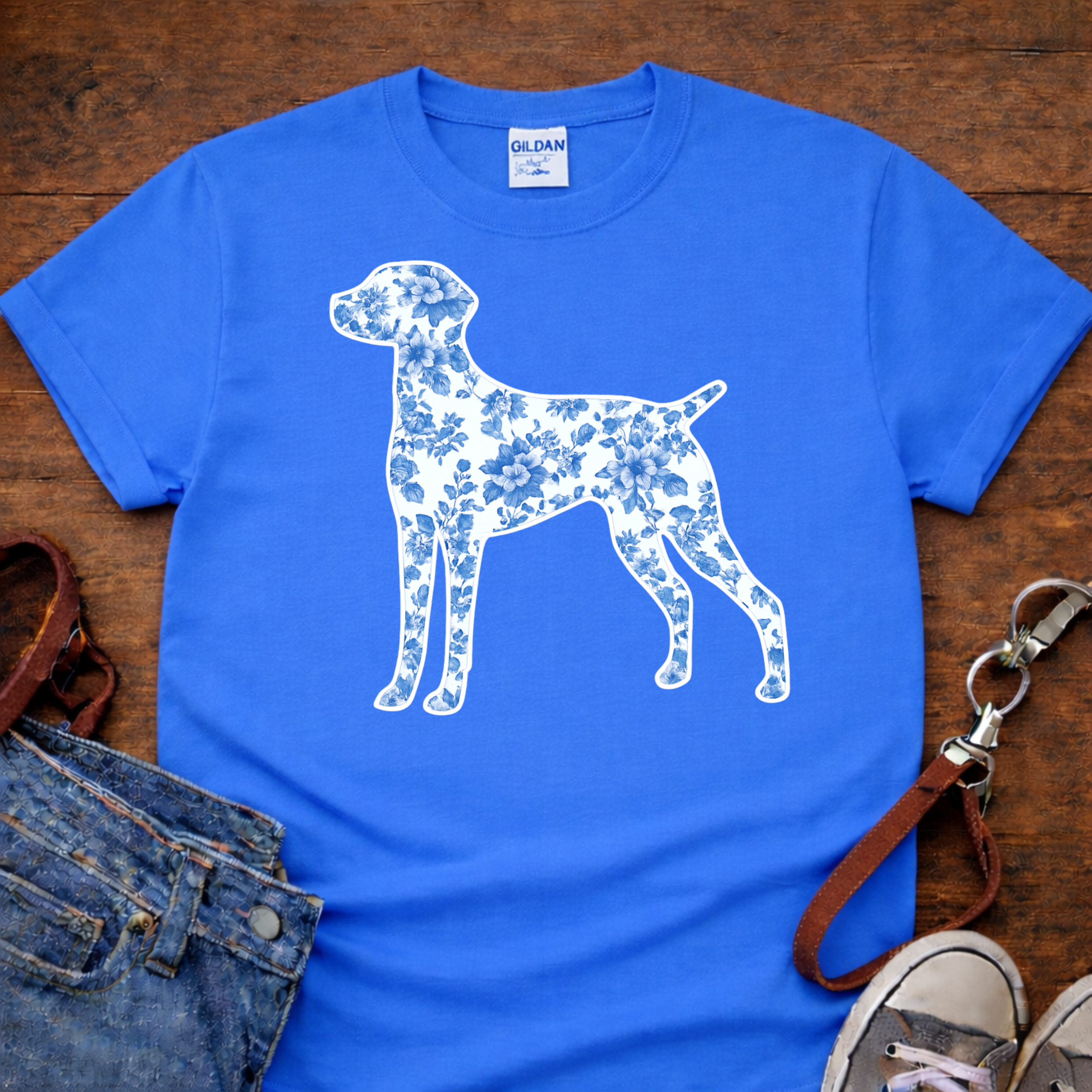 Blue Toile Lab T-Shirt