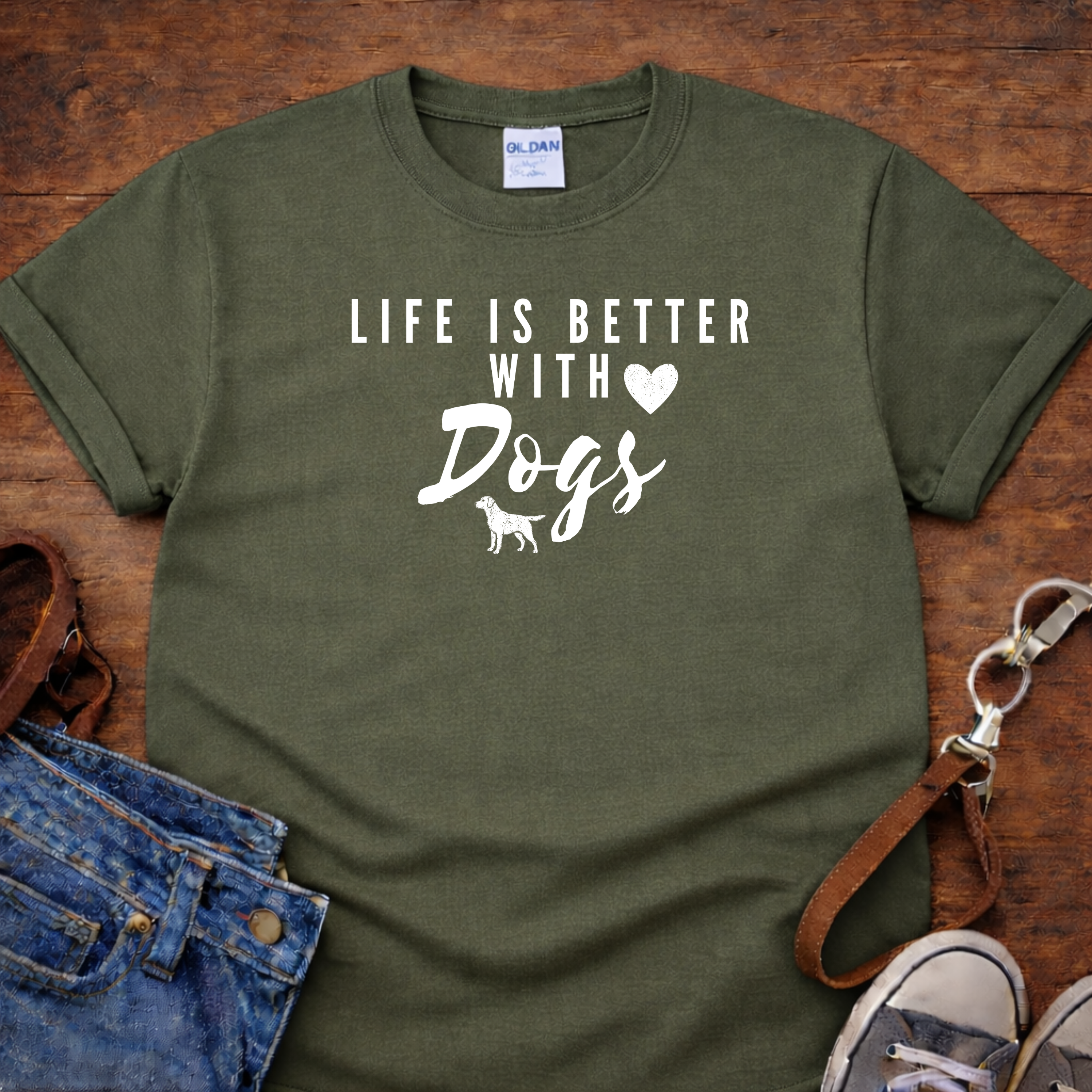 Life is Better with Dogs T-Shirt