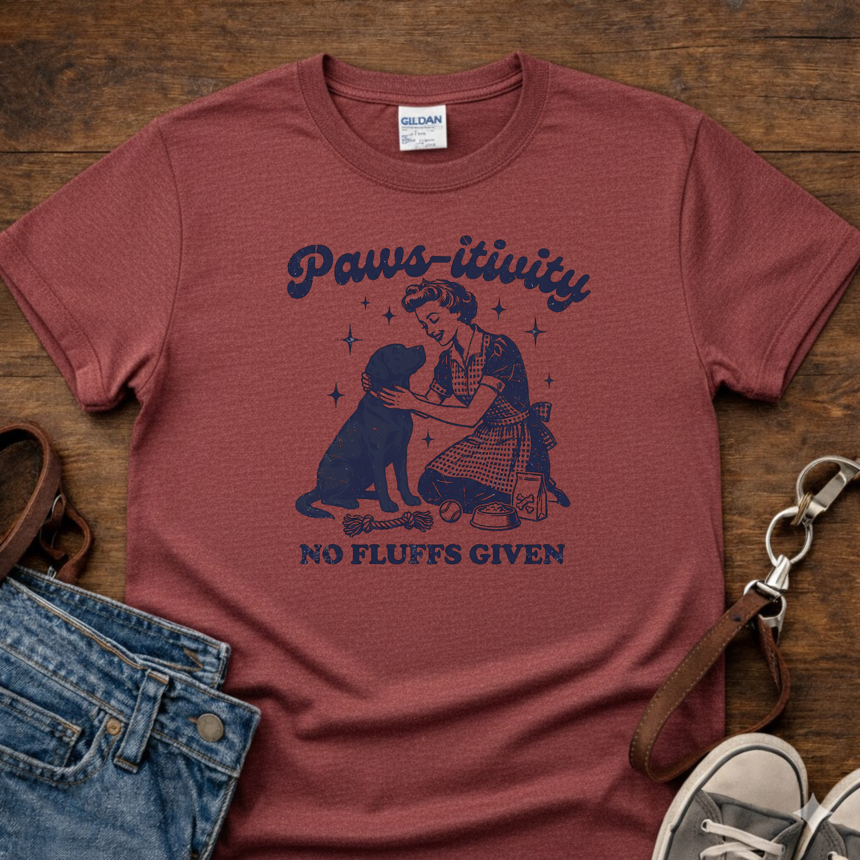 Paws-itivity No Fluffs Given Shirt