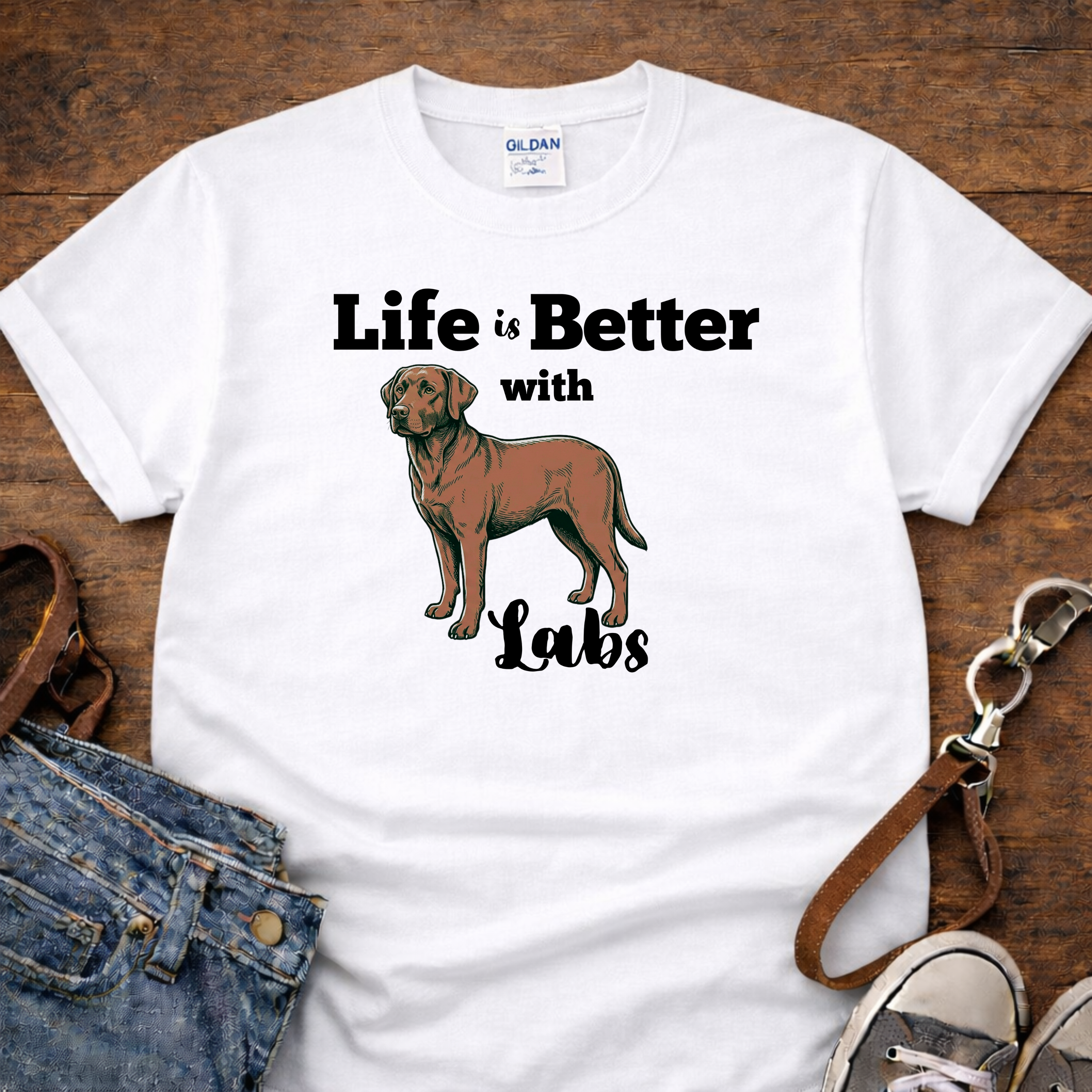 Life is Better with Labs T-Shirt