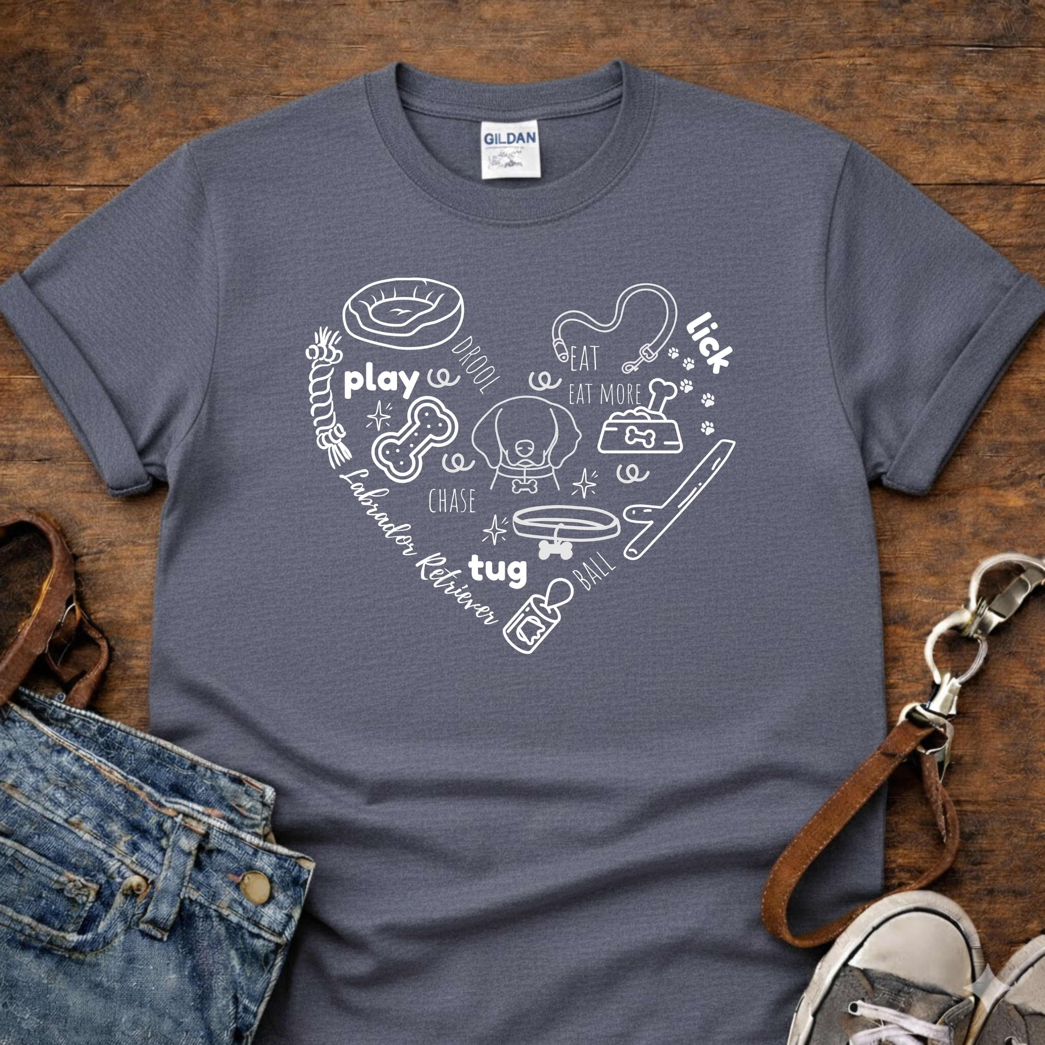 Heart Line Art T-Shirt