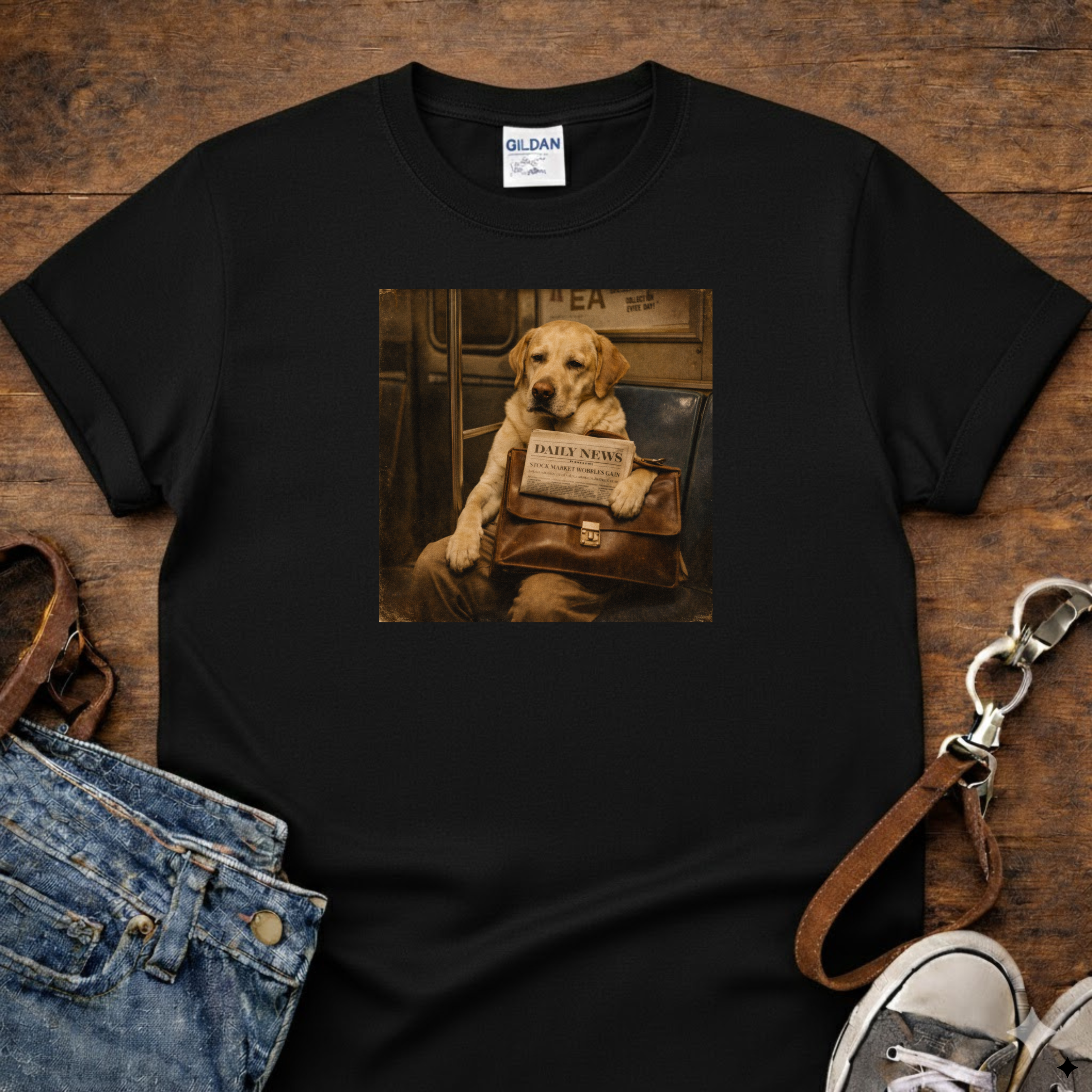 Lab on Train T-Shirt