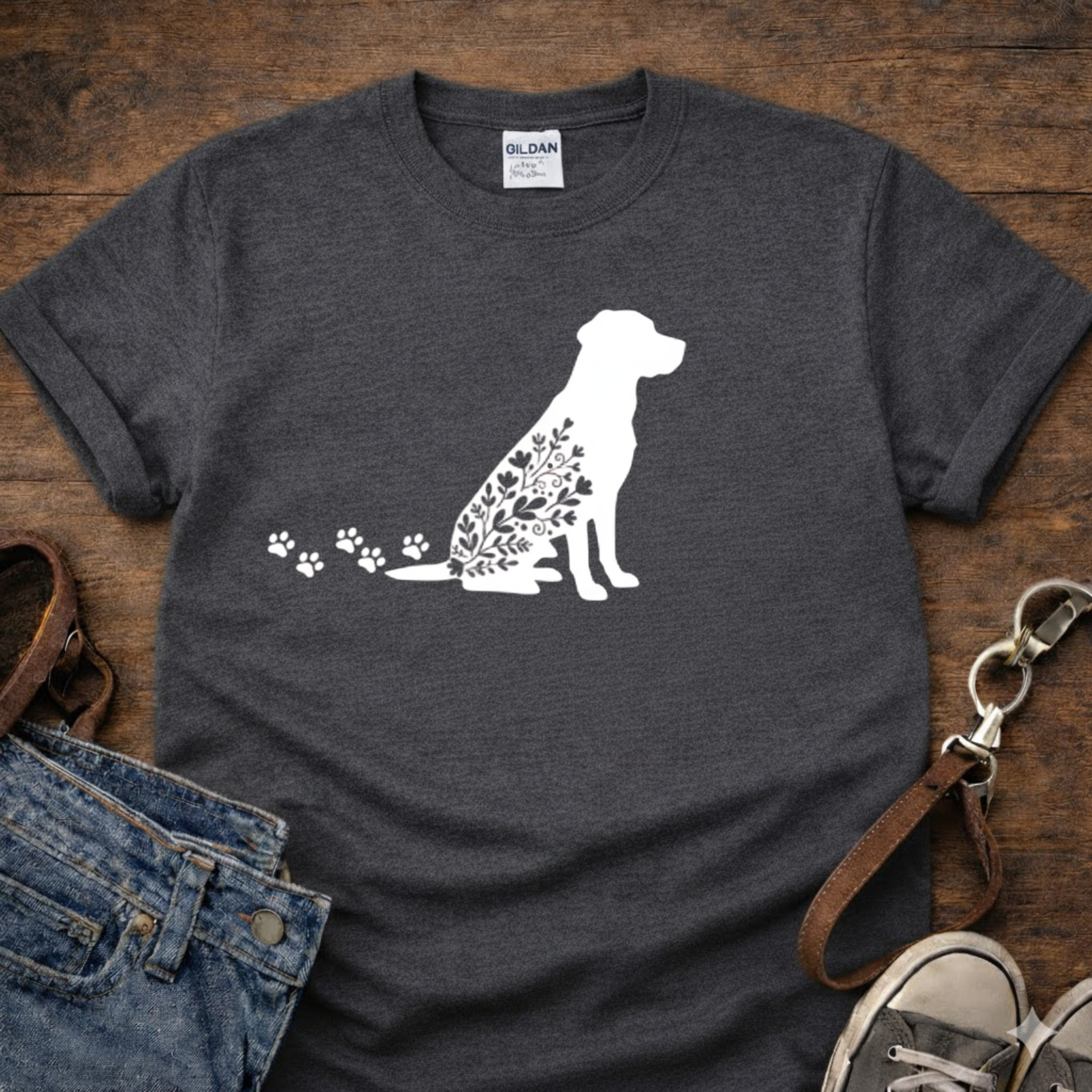 Floral Dog T-Shirt