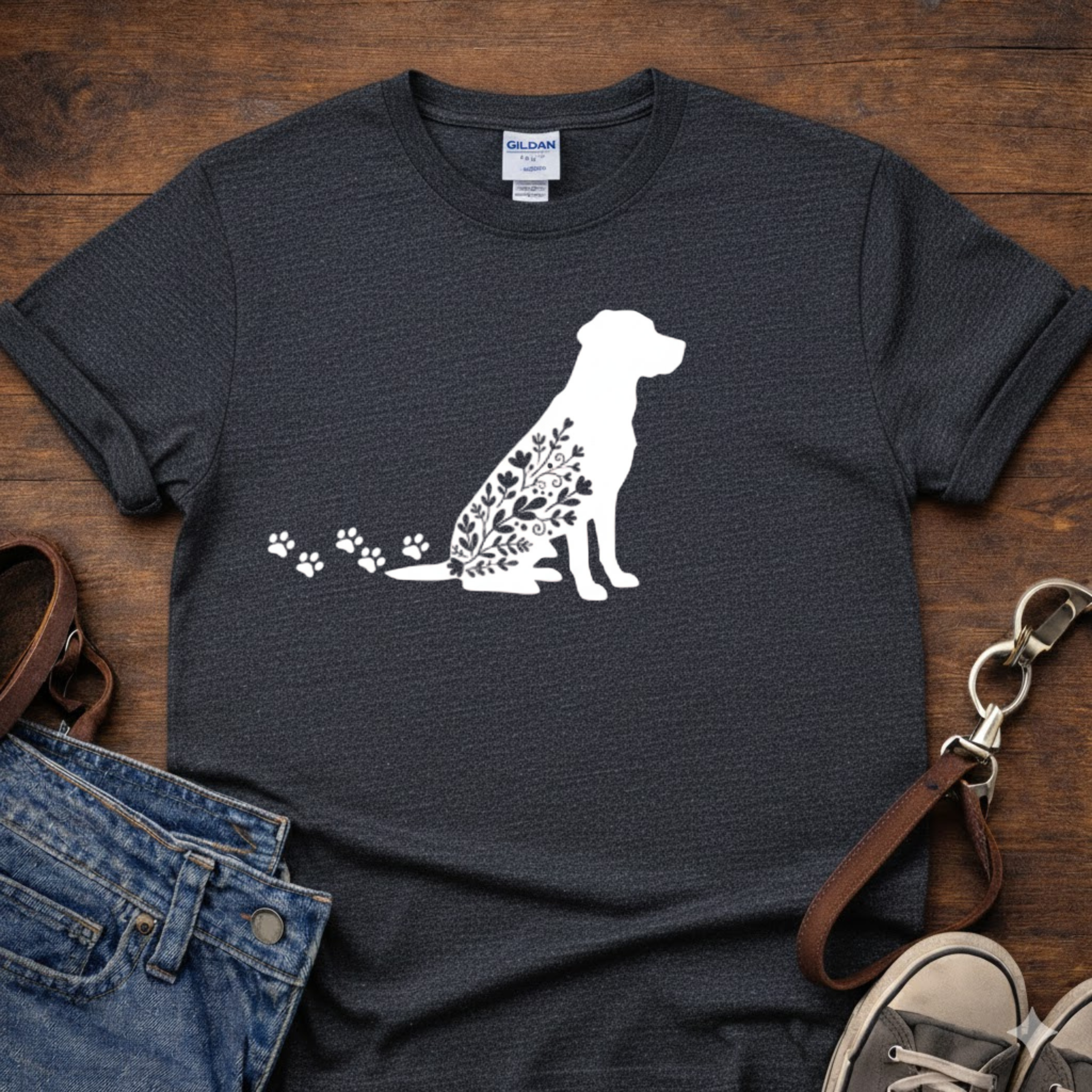 Floral Dog T-Shirt