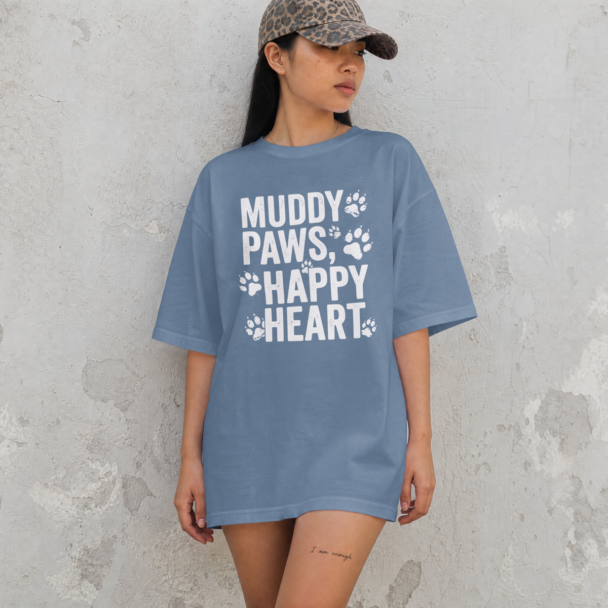Muddy Paws Happy Heart Comfort Colors® T-Shirt