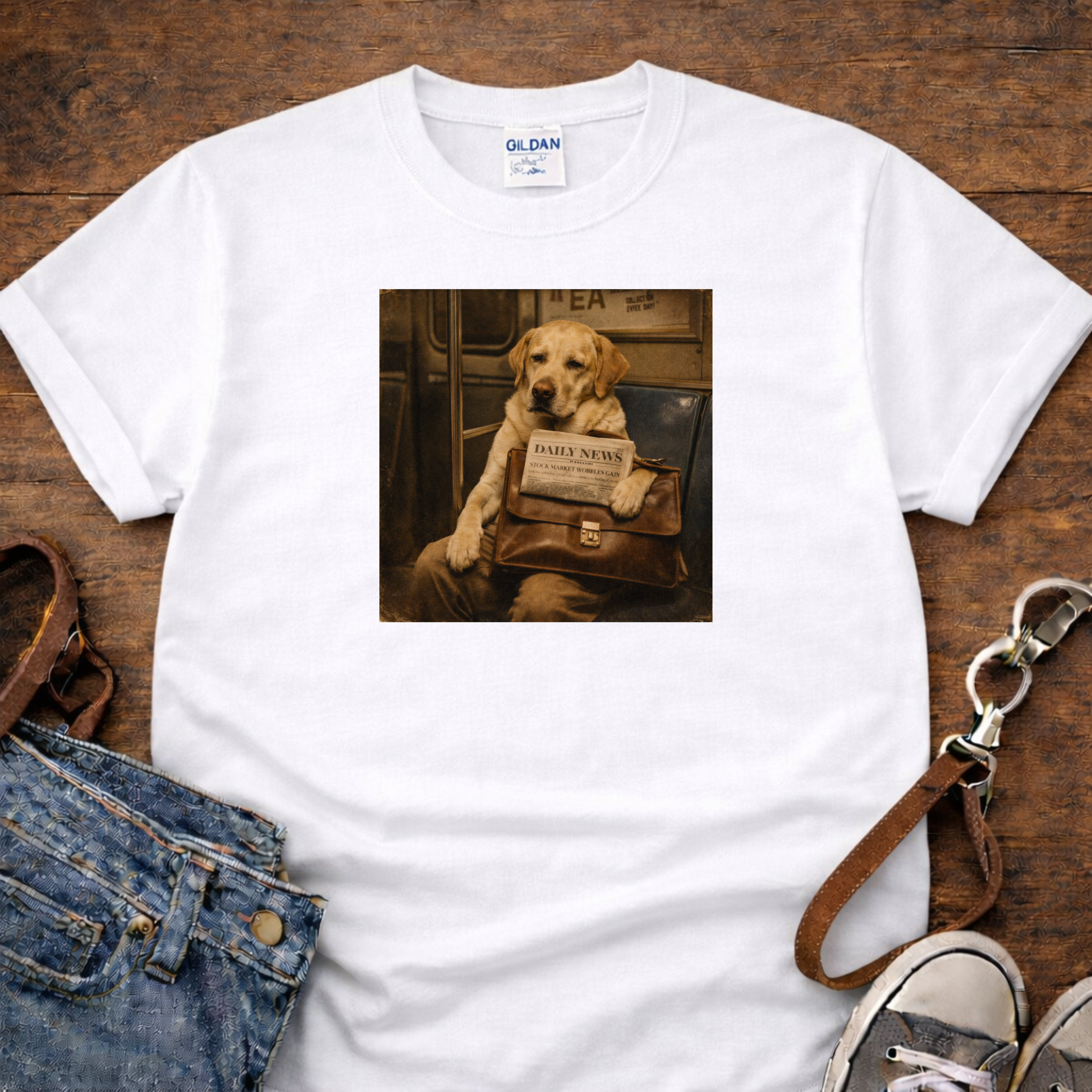 Lab on Train T-Shirt