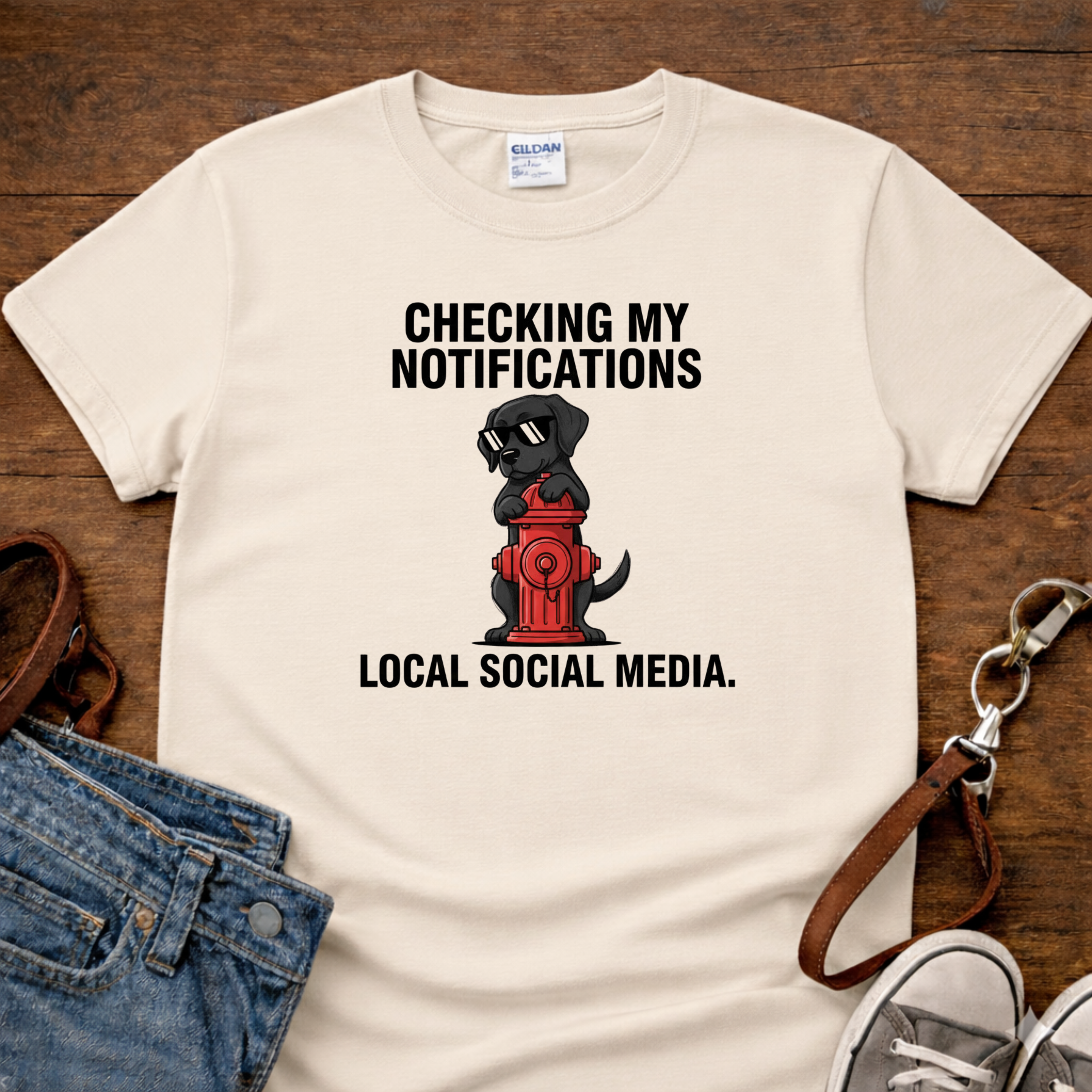 Checking Notifications T-Shirt